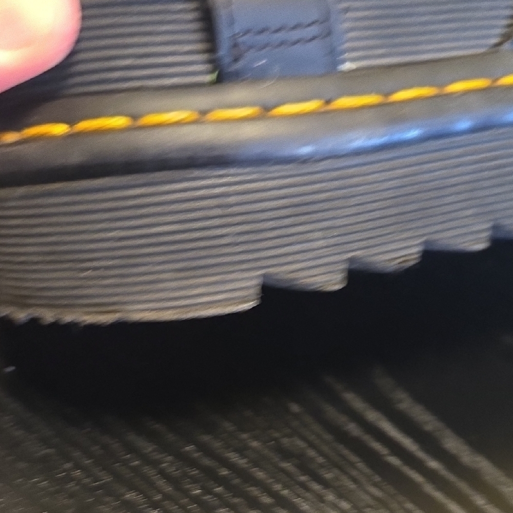 Dr. Martens Black Leather Strap Sandals - Picture 10 of 15